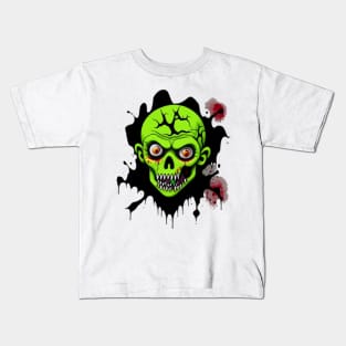 green skull Kids T-Shirt